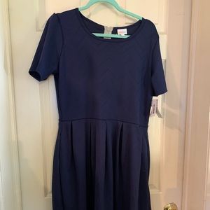 Navy Blue LulaRoe Midi Dress